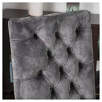 Lot de 2 chaises de salle à manger Saltillo New Velvet gris anthracite – Christopher Knight Home : Rembourrées, capitonnées