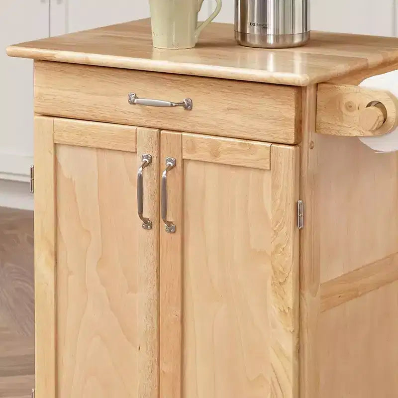 Petit chariot de cuisine de ligne générale avec plateau naturel marron - Homestyles