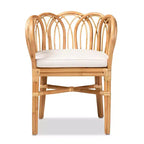 Fauteuil en rotin Melody naturel/blanc - bali & pari