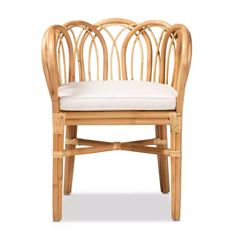 Fauteuil en rotin Melody naturel/blanc - bali & pari