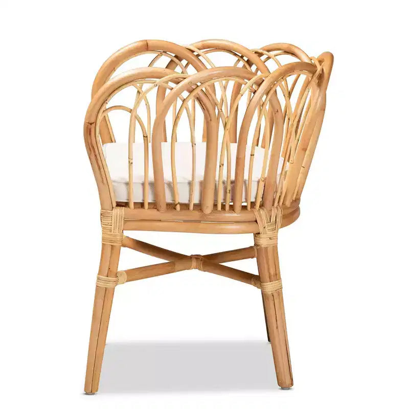 Fauteuil en rotin Melody naturel/blanc - bali & pari