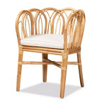Fauteuil en rotin Melody naturel/blanc - bali & pari