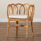 Fauteuil en rotin Melody naturel/blanc - bali & pari