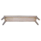 Banc de style Shaker International Concepts de 72 po, non fini : cadre en bois massif, 3 places, décor de ferme