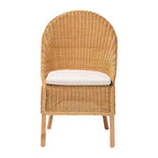 bali & pari Camelia Rattan Dining Chair Light Honey