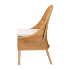 Chaise de salle à manger en rotin miel clair bali & pari Camelia