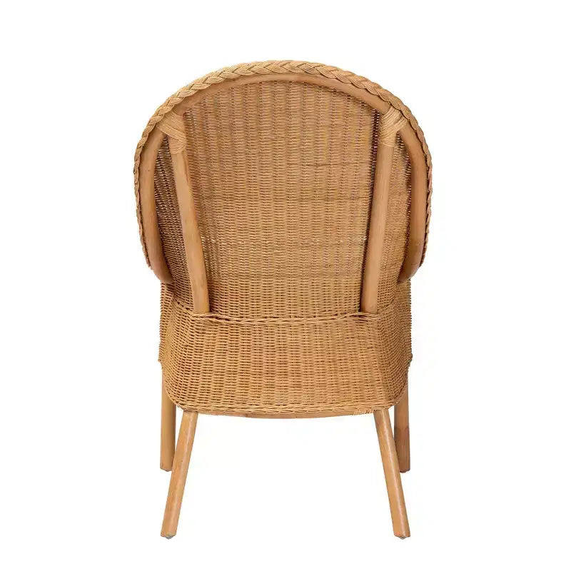 Chaise de salle à manger en rotin miel clair bali & pari Camelia