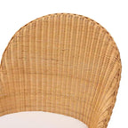 Chaise de salle à manger en rotin miel clair bali & pari Camelia