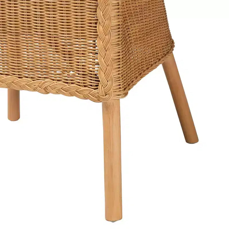 Chaise de salle à manger en rotin miel clair bali & pari Camelia