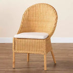 Chaise de salle à manger en rotin miel clair bali & pari Camelia