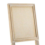 Christopher Knight Home Lot de 6 chaises de salle à manger Brielle en bois et cannage, style campagnard français, bleu ardoise