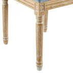 Christopher Knight Home Lot de 6 chaises de salle à manger Brielle en bois et cannage, style campagnard français, bleu ardoise