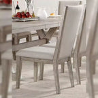 Lot de 2 chaises de salle à manger en tissu Rocky 19 po chêne gris - Acme Furniture