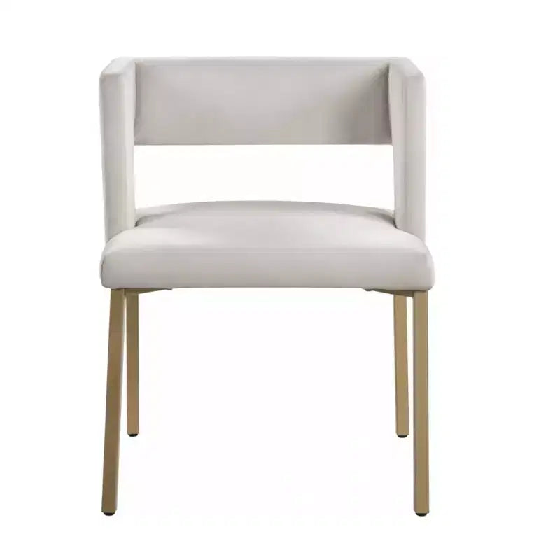 Brassex Ensemble de 2 chaises de salle à manger Anthony beige