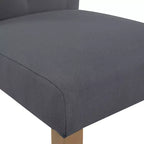Lot de 2 chaises de salle à manger capitonnées Westport grises - Finch : charme campagnard, sans accoudoirs, pieds en bois