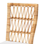 Lot de 2 chaises de salle à manger Sullivan en rotin marron - bali & pari : Acajou, Bohème, Aucun assemblage requis