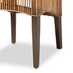 Lot de 2 chaises de salle à manger Sullivan en rotin marron - bali & pari : Acajou, Bohème, Aucun assemblage requis
