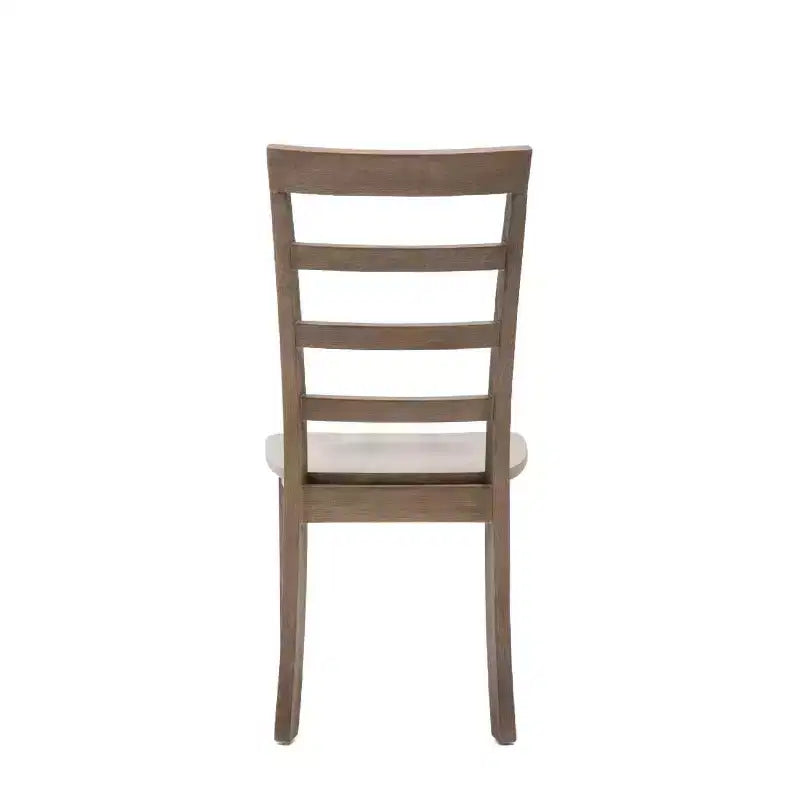 Lot de 2 chaises de salle à manger Boulder Barnwood Wire Brush - Boraam : Bois d'hévéa, style ferme, capacité 136 kg
