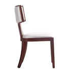 Lot de 2 chaises de salle à manger Pulitzer en similicuir argenté – Manhattan Comfort : pieds en hêtre, aucun assemblage requis