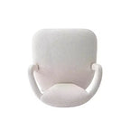 Lot de 2 chaises de salle à manger modernes rembourrées en tweed Palmer Manhattan Comfort Ivoire