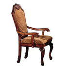 Chaises de salle à manger Acme Furniture Chateau De Ville, motif losanges, finition merisier