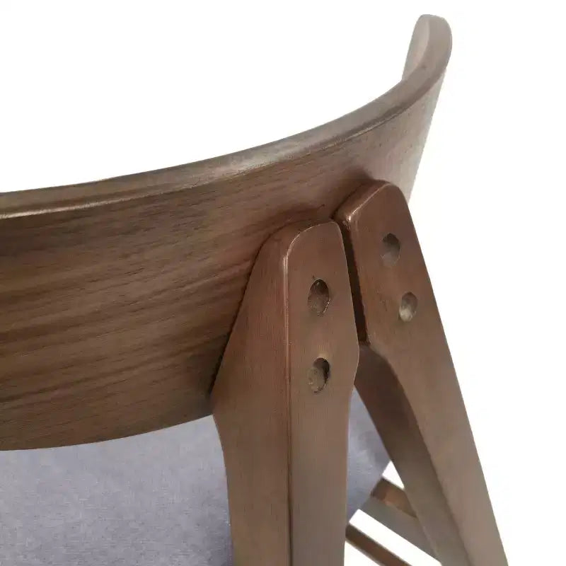Lot de 2 chaises de salle à manger rembourrées Christopher Knight Home Stocker gris foncé/noyer