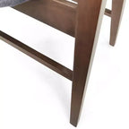 Lot de 2 chaises de salle à manger rembourrées Christopher Knight Home Stocker gris foncé/noyer
