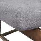 Lot de 2 chaises de salle à manger rembourrées Christopher Knight Home Stocker gris foncé/noyer