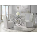 Picket House Furnishings Set of 2 Cade Upholstered Side Chairs Gray: Linen Fabric & Wood Legs