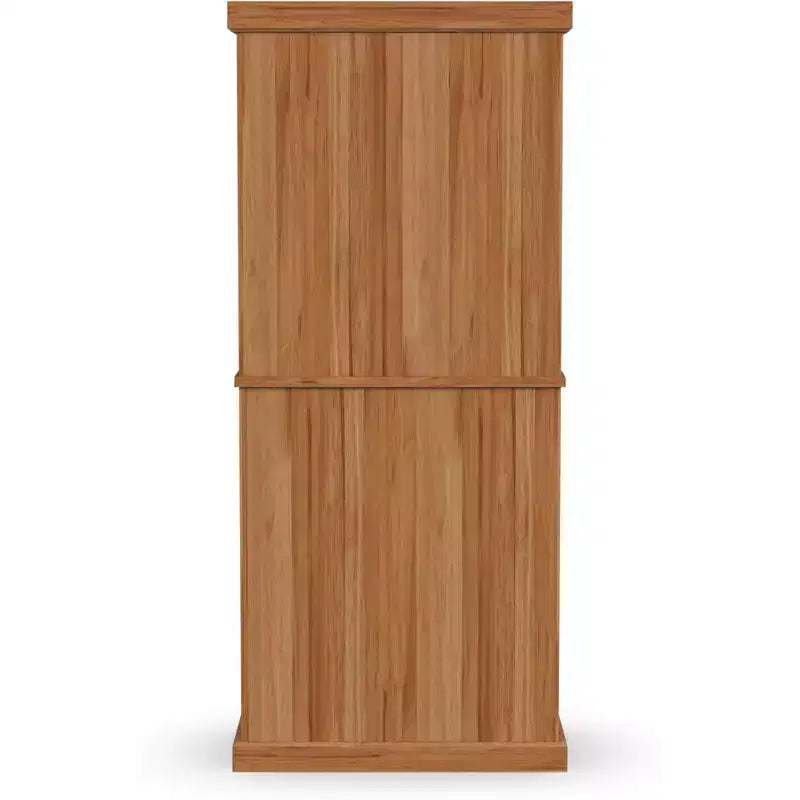 Garde-Manger de Cuisine Nantucket – Naturel : Home Styles, Meuble Autoportant en Bois Massif avec Tiroir et Étagères