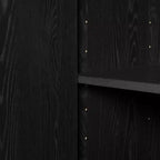 Rangement 2 portes South Shore Oxford Chêne noir/Gris foncé