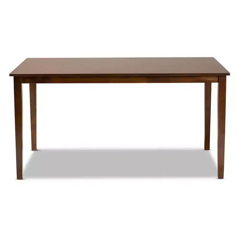 Table à manger rectangulaire en bois Eveline Noyer marron - Baxton Studio