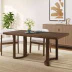 Christopher Knight Home Nicholas Table à manger rectangulaire moderne 6 places 69 po en bois d'hévéa, Noyer