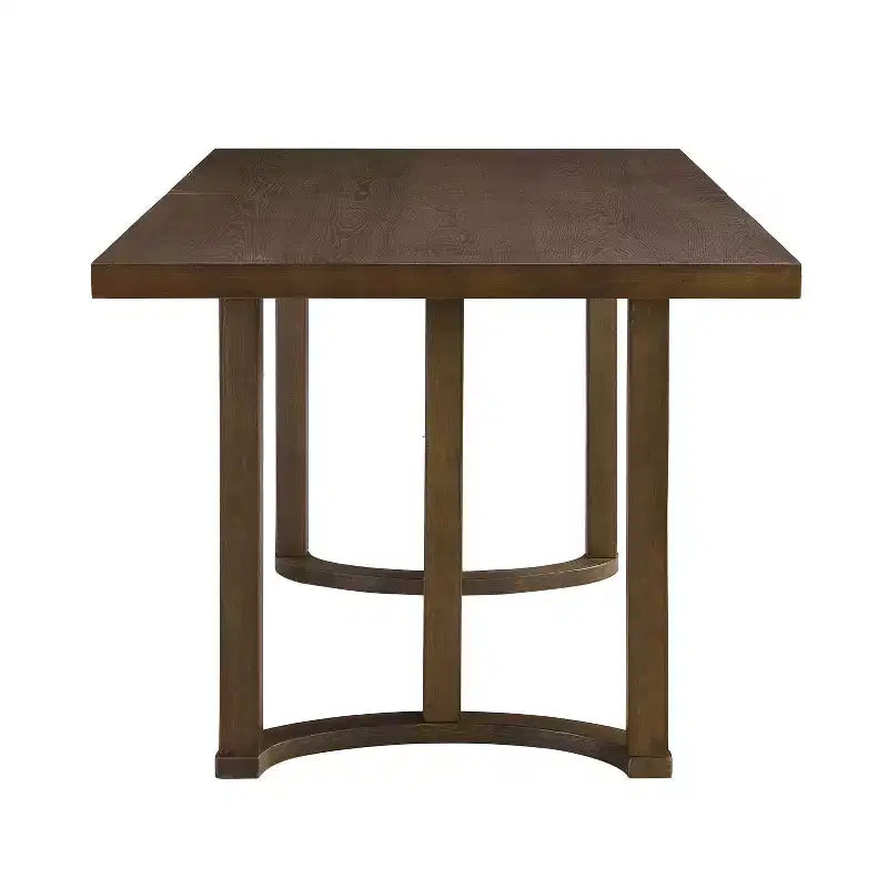 Christopher Knight Home Nicholas Table à manger rectangulaire moderne 6 places 69 po en bois d'hévéa, Noyer
