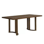 Christopher Knight Home Nicholas Table à manger rectangulaire moderne 6 places 69 po en bois d'hévéa, Noyer