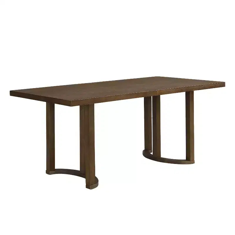 Christopher Knight Home Nicholas Table à manger rectangulaire moderne 6 places 69 po en bois d'hévéa, Noyer