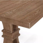 Ensemble de salle à manger extensible 7 pièces en bois et rotin Maria style campagnard français, couleur naturelle/beige - Christopher Knight Home