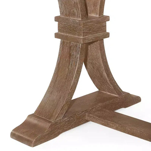 Ensemble de salle à manger extensible 7 pièces en bois et rotin Maria style campagnard français, couleur naturelle/beige - Christopher Knight Home