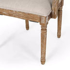 Ensemble de salle à manger extensible 7 pièces en bois et rotin Maria style campagnard français, couleur naturelle/beige - Christopher Knight Home