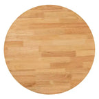 Baxton Studio Kenji Table de salle à manger ronde en bois brun naturel, 34 po de large : hévéa, 4 places