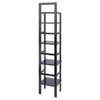 Étagère de cuisine Aiden Narrow Bakers Rack Coffee - Winsome Wood : 4 niveaux de rangement, finition bois laqué, étagères fixes