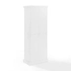 Meuble de rangement blanc Shoreline - Crosley : Étagères réglables, Rangement, Structure en MDF, 4 Portes, 1 Tiroir, 5 Étagères, Meuble de cuisine