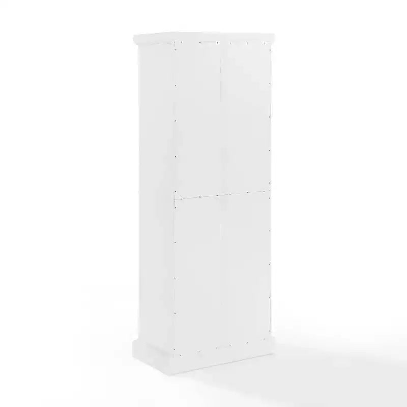 Meuble de rangement blanc Shoreline - Crosley : Étagères réglables, Rangement, Structure en MDF, 4 Portes, 1 Tiroir, 5 Étagères, Meuble de cuisine