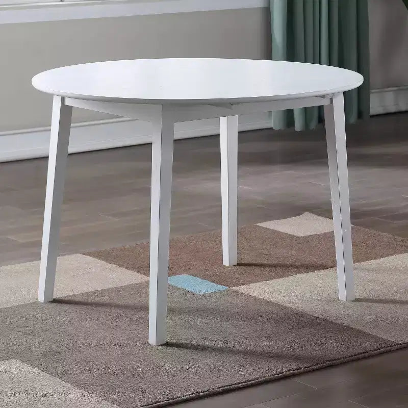 Table à manger escamotable Steve Silver Co. Naples Blanc : extensible, peu encombrante, certifiée CSA, 4 places