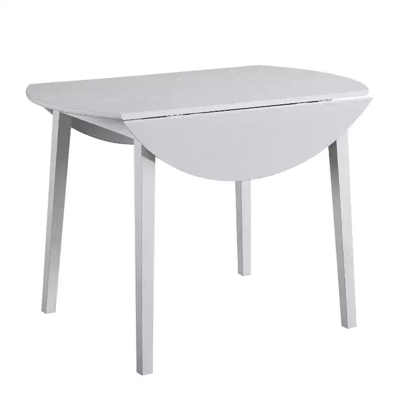Table à manger escamotable Steve Silver Co. Naples Blanc : extensible, peu encombrante, certifiée CSA, 4 places
