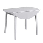 Table à manger escamotable Steve Silver Co. Naples Blanc : extensible, peu encombrante, certifiée CSA, 4 places