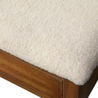 Banc de ferme Lifestorey Palmer avec rangement en chêne antique