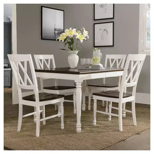 Ensemble de salle à manger extensible 5 pièces Shelby blanc – Crosley