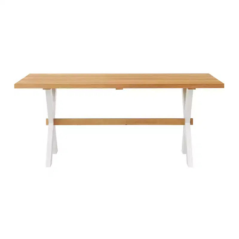 Table de salle à manger Chelsea 72 po avec 2 bancs en cerisier chaud - Meubles Alaterre : Bouleau massif, 6 places