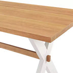 Table de salle à manger Chelsea 72 po avec 2 bancs en cerisier chaud - Meubles Alaterre : Bouleau massif, 6 places